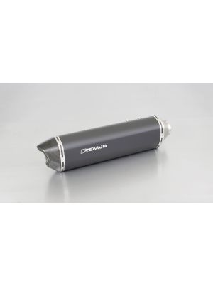 BLACK HAWK, slip on (muffler) for BMW F 800 R and F 800 GT, stainless steel black, incl. EC homologation
